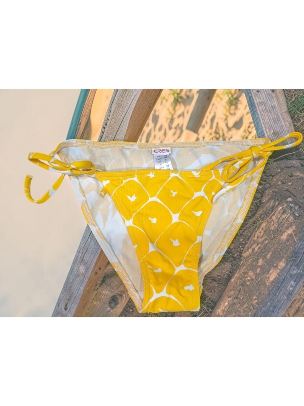 ERES Regal Trop triangle bikini bottom Ananas Passion  Size 38 US 6 NWT